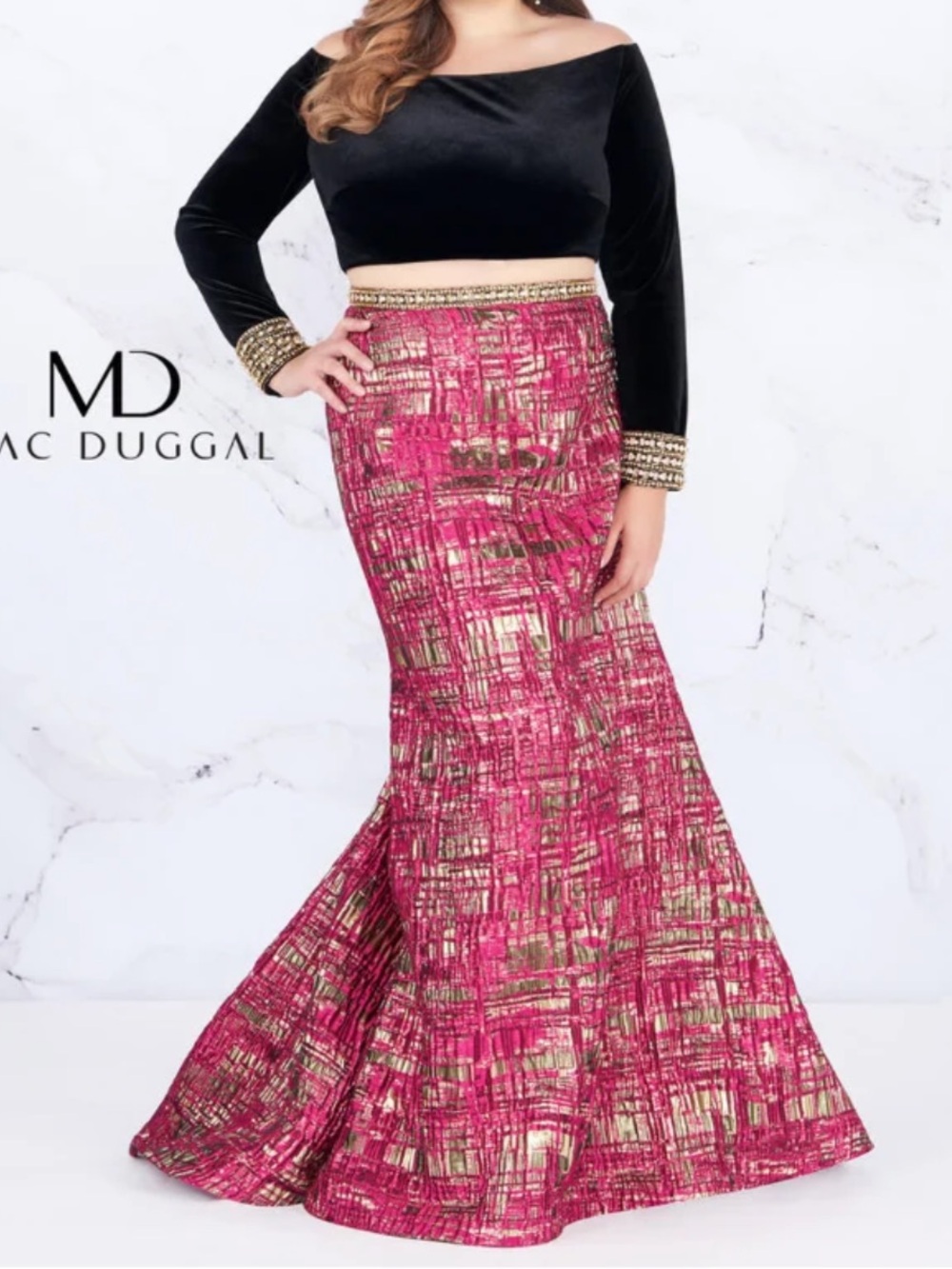MacDuggal 66789 two piece gown size 16 NWT brand new!!!